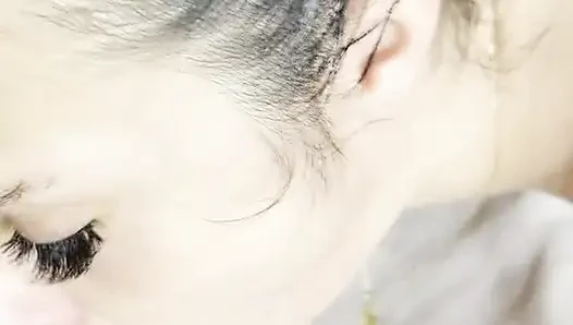 Petite slut Holy Machiavelli getting a big load of cum in her mouth