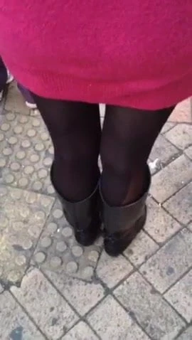 Asian woman waiting for crossing