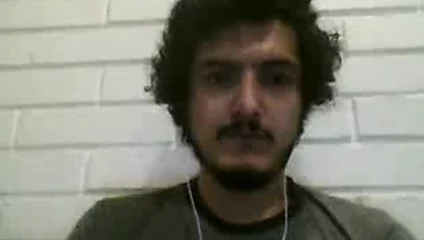 Düz adamlar ayak üzerinde web kamerası #379