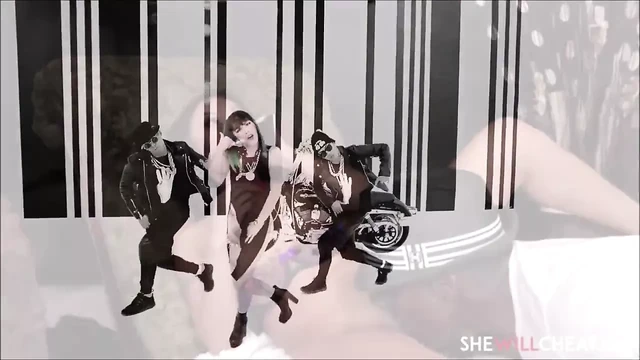 Азиаты и большой черный член
