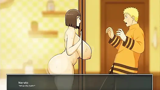 Konoha MILFs Part 38 - Naruto Almost Caught Hinata Masturbating Her Stepson in the Bathroom - by Eroticgamesnc