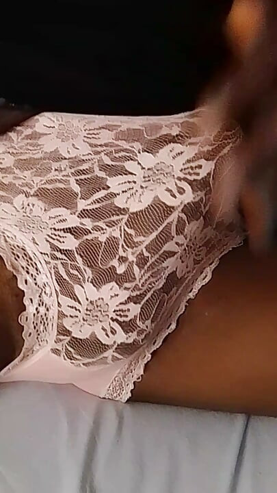 Sissy Ebony looking Sexy in lingerie