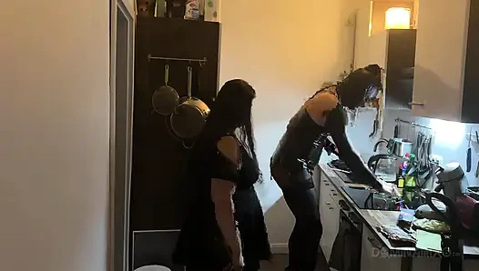 Kitchen Fetish Squirting Madness - Mature Sluts Drenched Everywhere