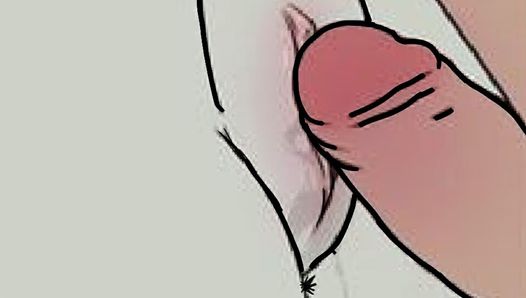 Sucking his long penis and then he penetrates my wet pussy - comic