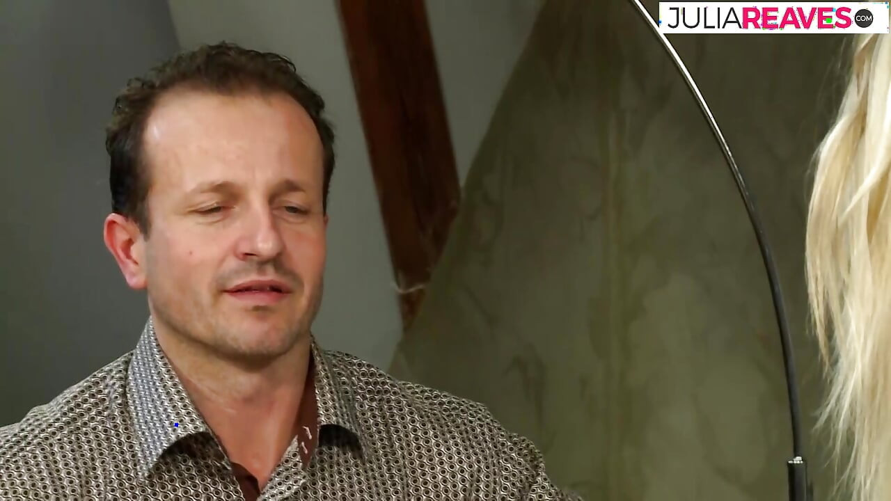 Sexy blonde sucks a huge cock then gets fucked to a mouth cumshot