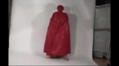 Latex burqa red