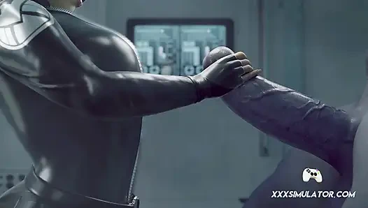 3D Vixen скачет на хуище и стоны ради большего