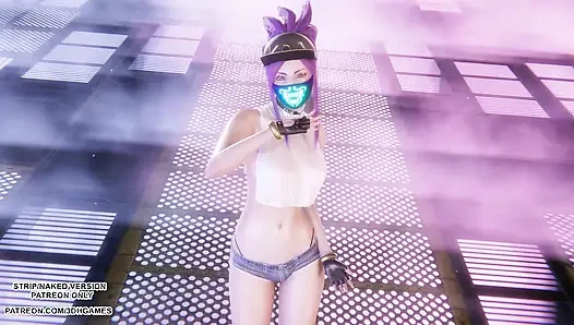 MMD Aespa - Armageddon - Akali Sexy Kpop Dance League of Legends Hentai Uncensored 4K 60FPS