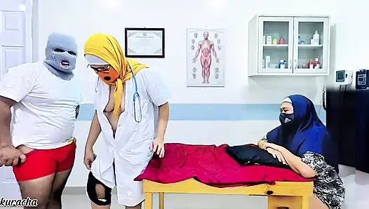 Dokter Muslim dientot di depan istri pasiennya sendiri. Video viral baru istri cuckold 2026