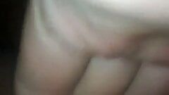 Wife loves to masturbate at home, she cums very hard on the sofa