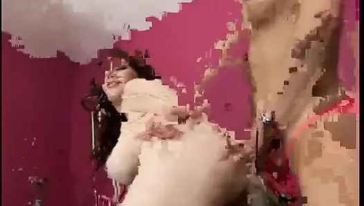 Two bitches in heels lick pussy and use toys