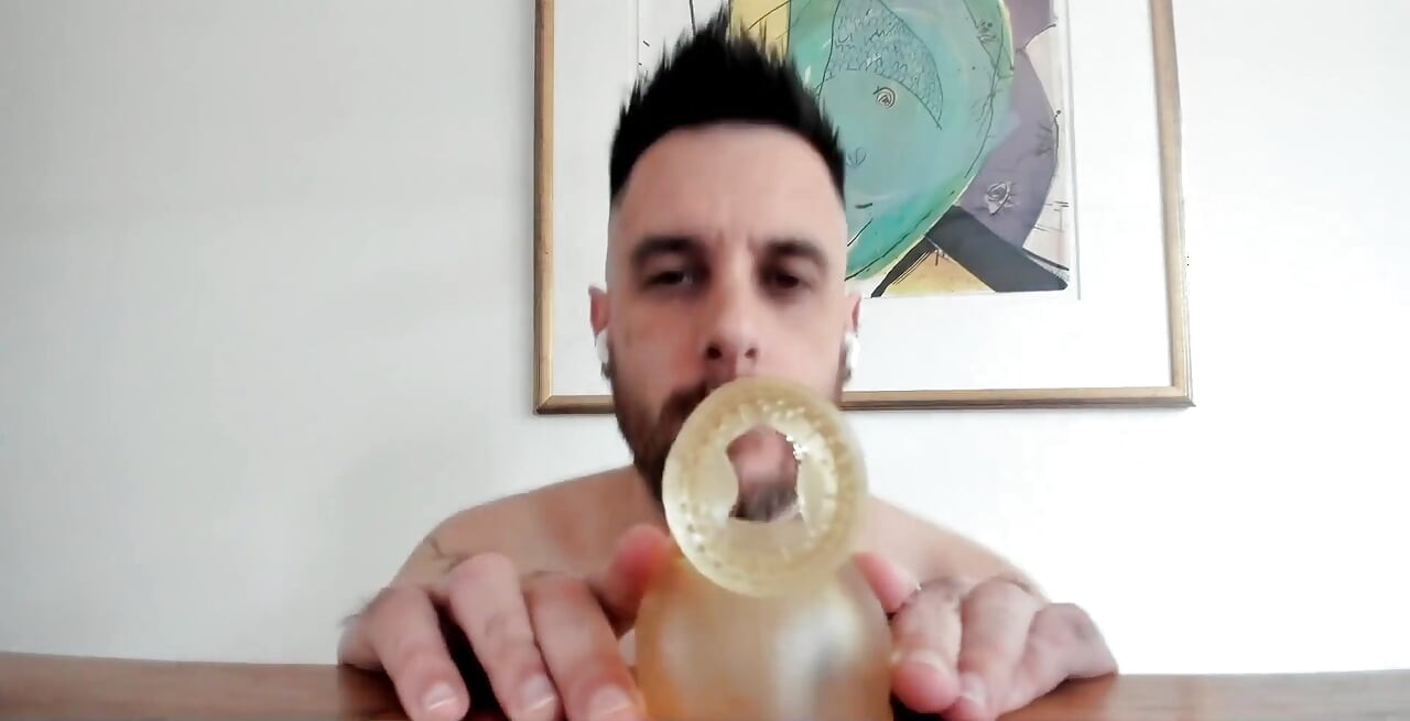 Cam View of Me Fucking a Jerk off Sleeve