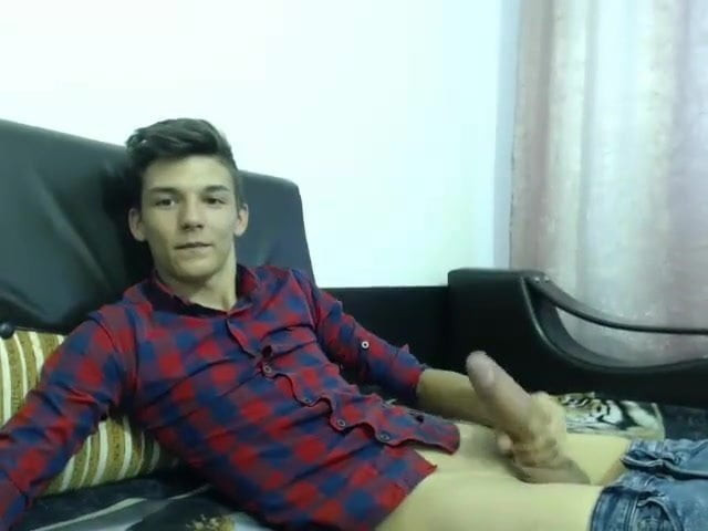 guy stroking his big meat