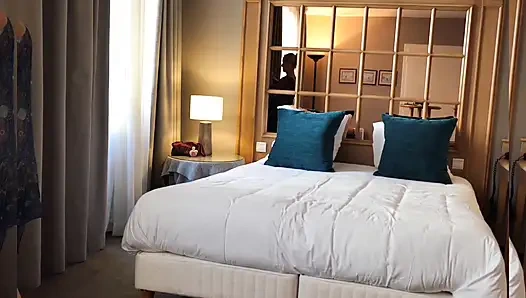 Beautiful Blonde Mature Wife Enjoys Sex From the Mirror