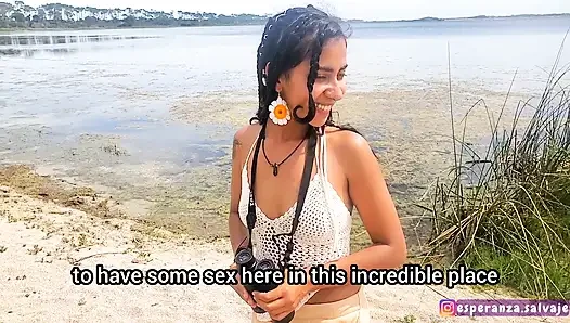 Sex with Indian girl in paradise lagoon