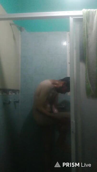 Man Showering