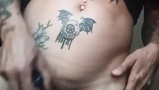 Petite playing alone with her wet pussy