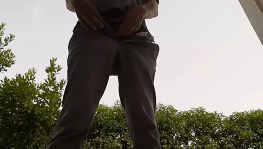 Luxembourg porn video – Hot guy jerks off outside