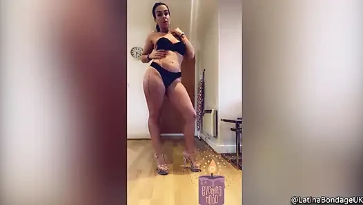Латину связали и заткнули рот кляпом, но она обожает это!