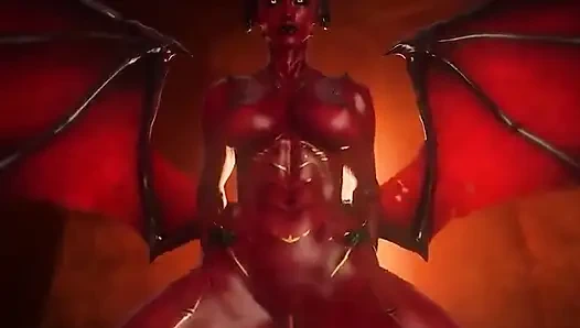 Oc Succubus lagi asik posisi cowgirl sampai orgasme