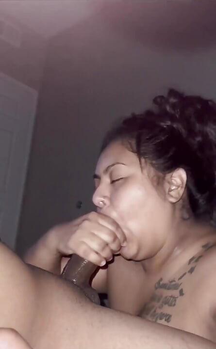 Queen Monica Gives Slopy Head and Gets Face Covered in Cum