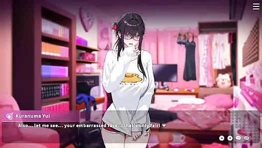 Yui reibt ihn ein, nachdem unser MC sie betritt. Unser MC sieht sie masturbieren.