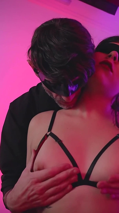 Depriving the Beautiful Nerd's Senses, Dominant and Sensual Touches