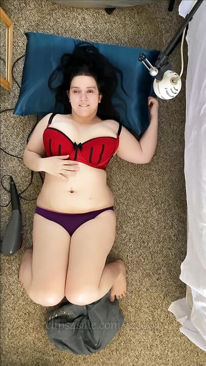 Quick and Sneaky Orgasms - Powerful Massager - Denim Jeans, Bra, and Panties