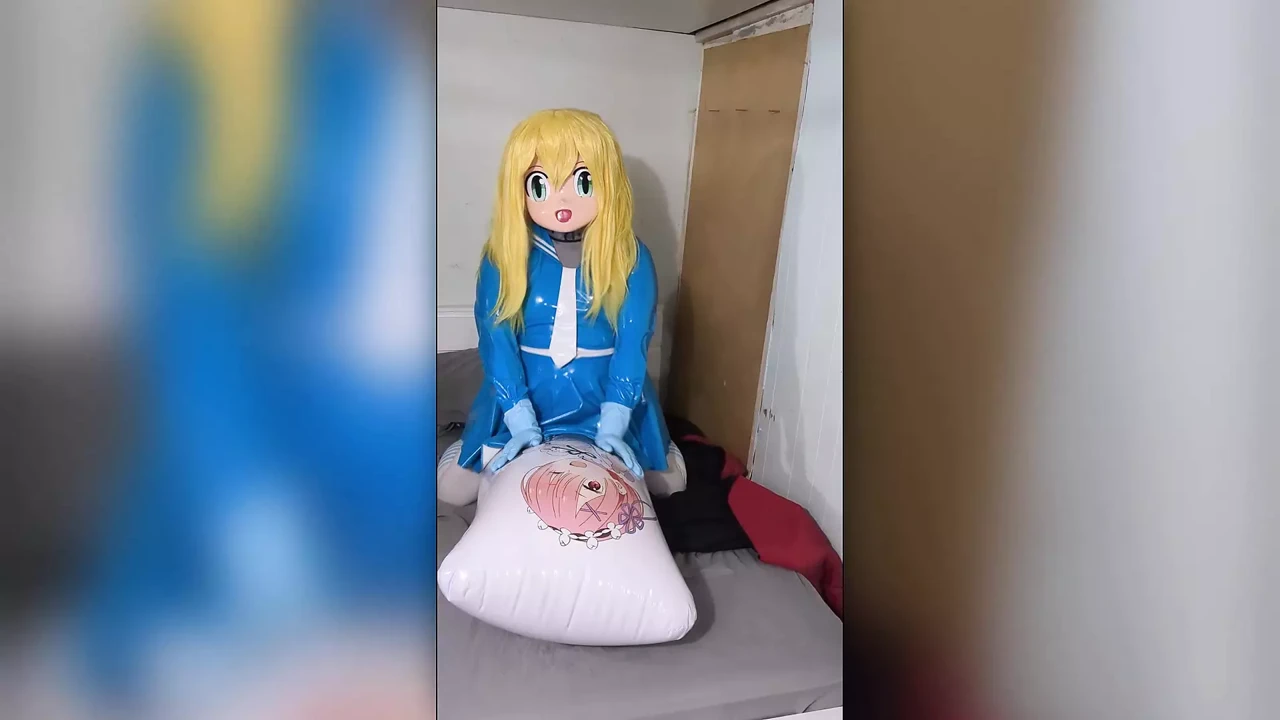 Kigurumi Blue Schoolgirl Humps Inflatable Breathplay