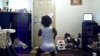 thick black midget dancing