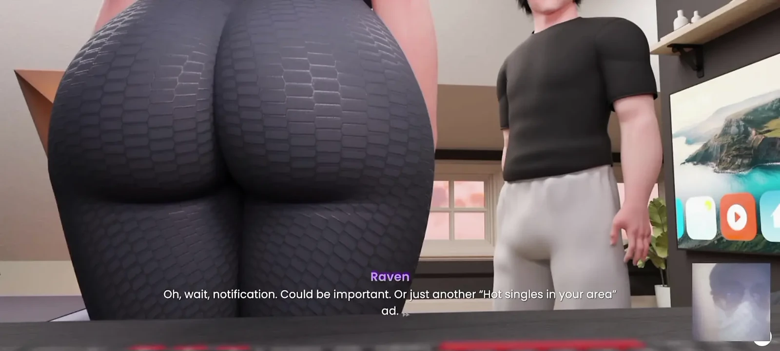 STEP-SIS WAS SURPRISED! I SAW HER BIG ASS IN LEGGINGS AND STARTED FUCKING HER LOKE A BULL!
