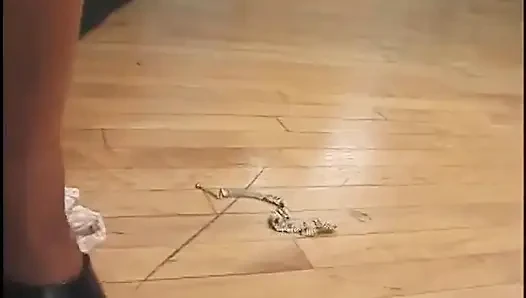 Mini etekli sapık zenci sürtük kanepede sert sikiliyor