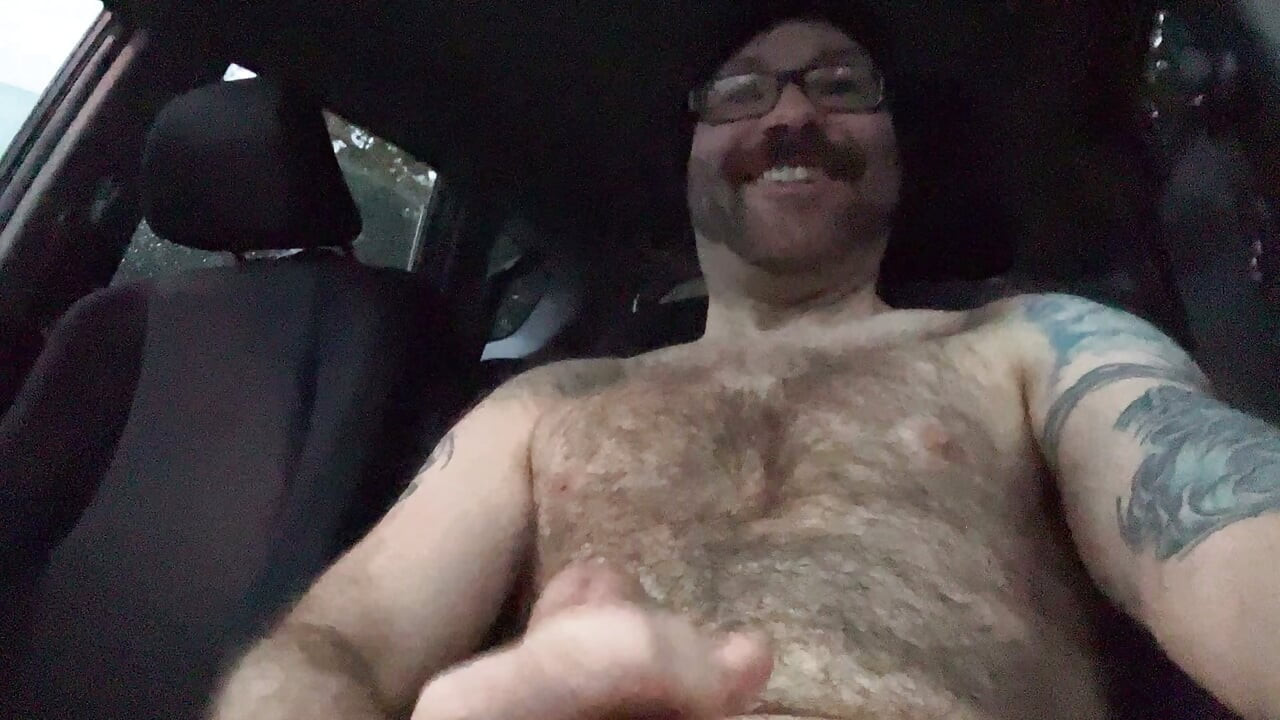 Handsome Hairy Muscle Stepdad Car Bate