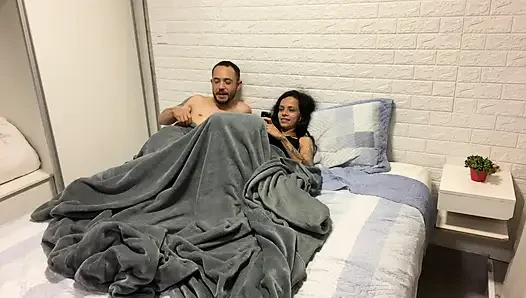 Wife had to share hotel bed with husband's stepsister