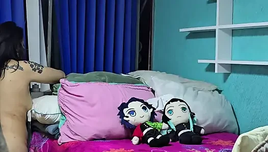 Wir ließen die Vorhänge offen, damit der Nachbar uns beim Sex sehen konnte