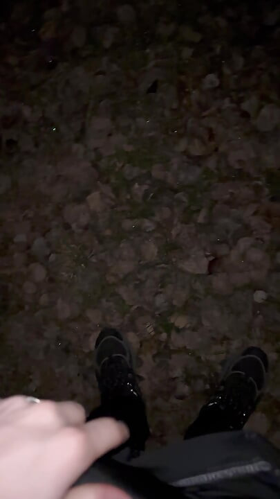 I masturbate in the forest at night