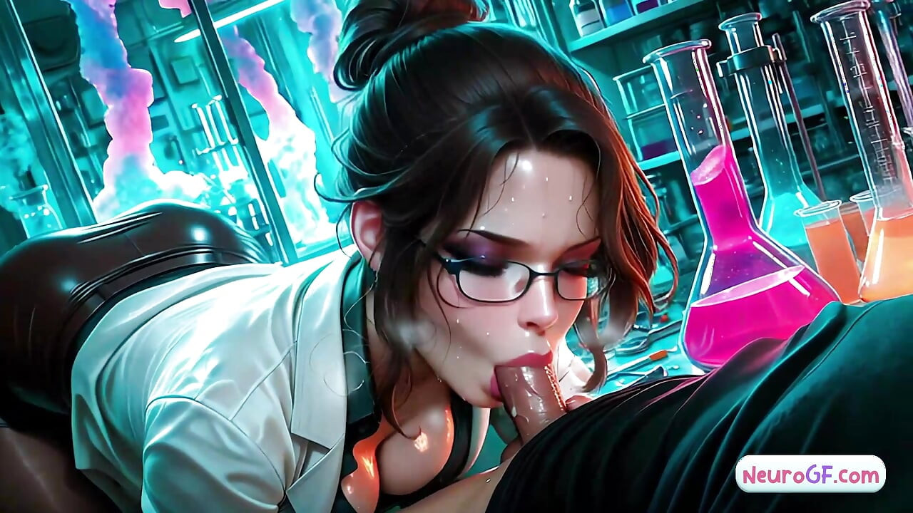 Big tits scientist AI babe gets pounded in a chaotic lab