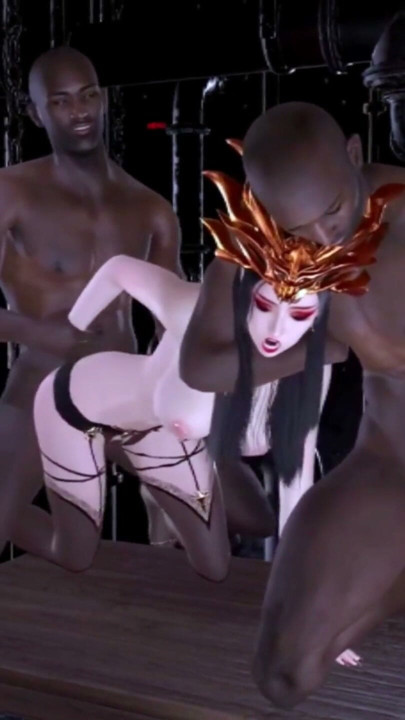 Medusa Queen get threesome with two BBC - Hentai 3D V107 | Clip 1