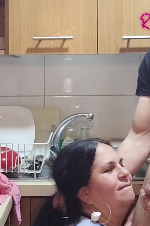 Videos for Fans: a Masked Young Man Fucks Me in the Kitchen
