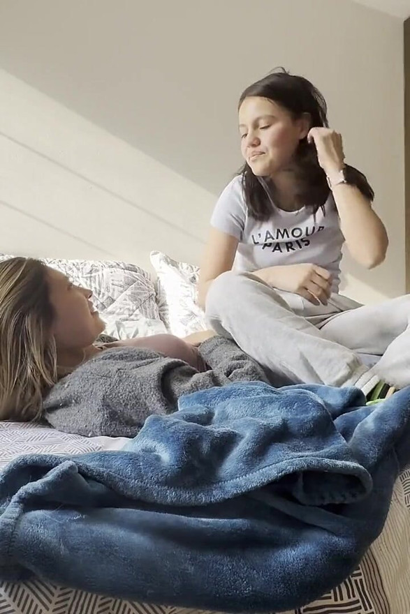 The Neighbor and I Play Female Foot Wrestling, Tickling, and Squashing
