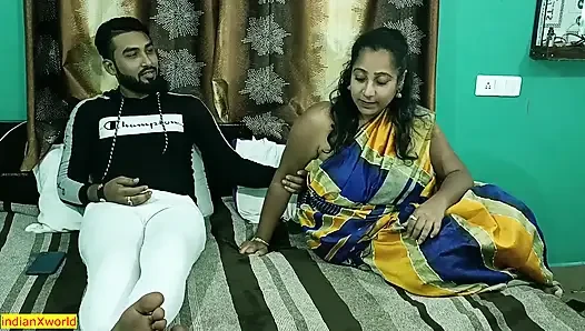 Красивая симпатичная бхабхи Kamwali занимается сексом с мадам мужем