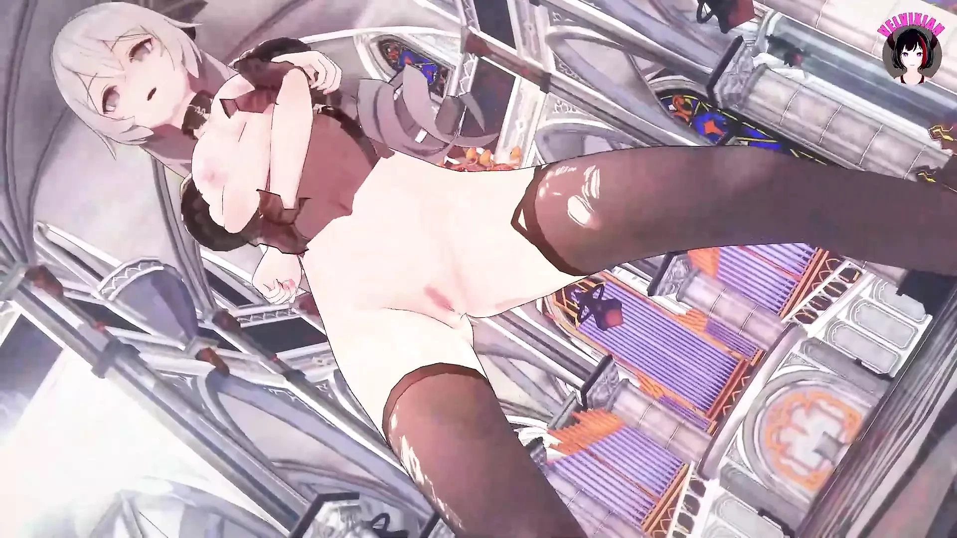Bronya Dancing With Sexy Socks (3D HENTAI)