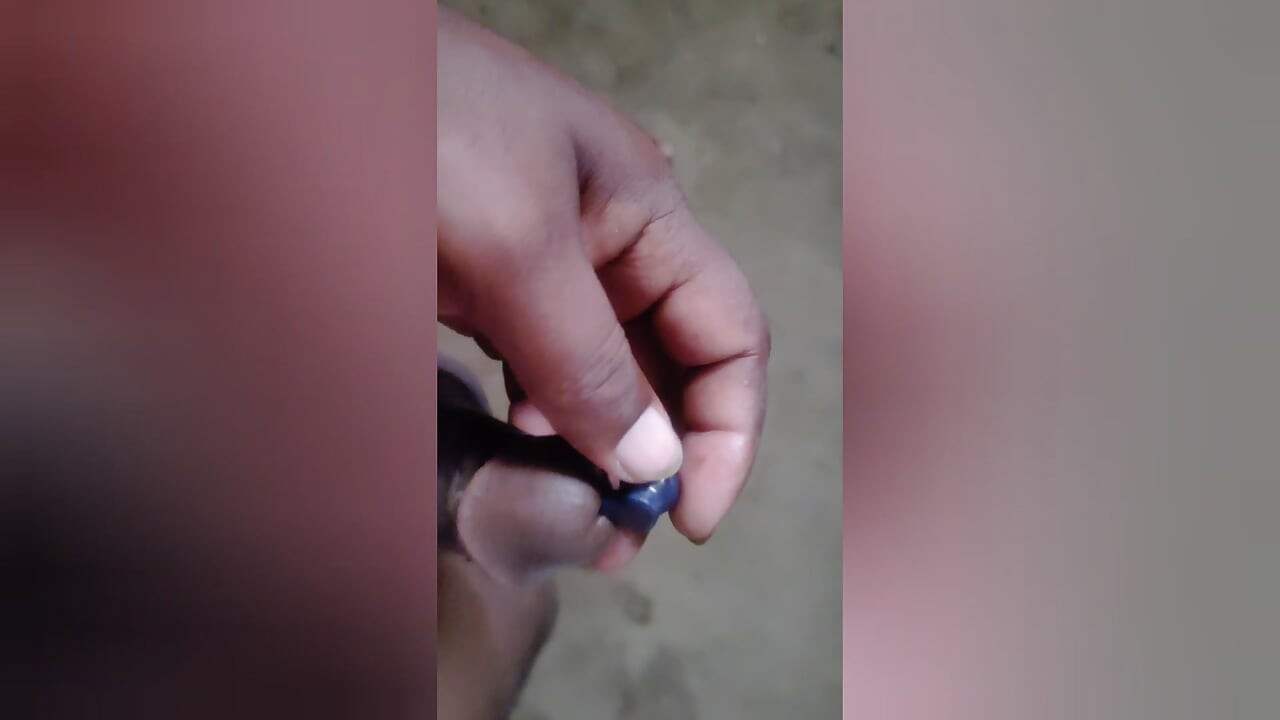 This summer boy play with Air pod and  screwdriver  Masturbation