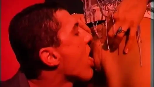 Horny girl gets a big white cock deep in her mouth