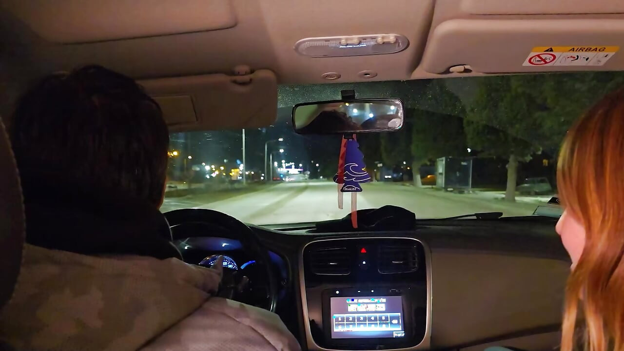 A double blowjob in my friend's car DIRTY MORBID GIRLS