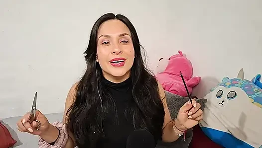 ASMR Roleplay YOUR GIRLFRIEND cuts your hair