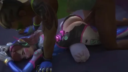 Overwatch 3d porno: (d.va follada por lucio)