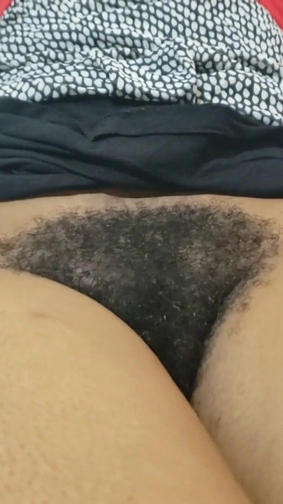 Sexy MILF showing her Dark hairy pussy | Clip 1