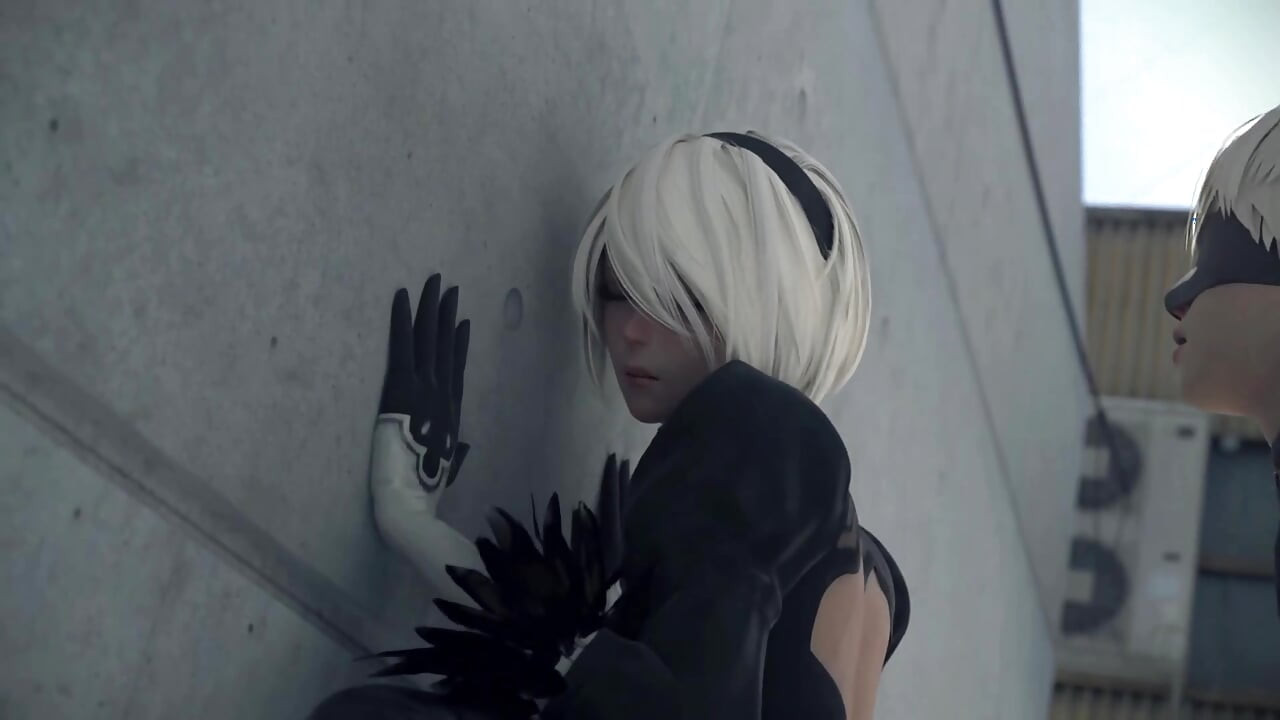2B i 9S ruchają się poza 3D Hentai bez cenzury
