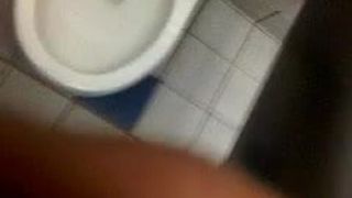 CUM in public restroom
